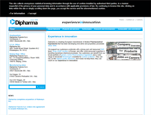 Tablet Screenshot of dipharma.com